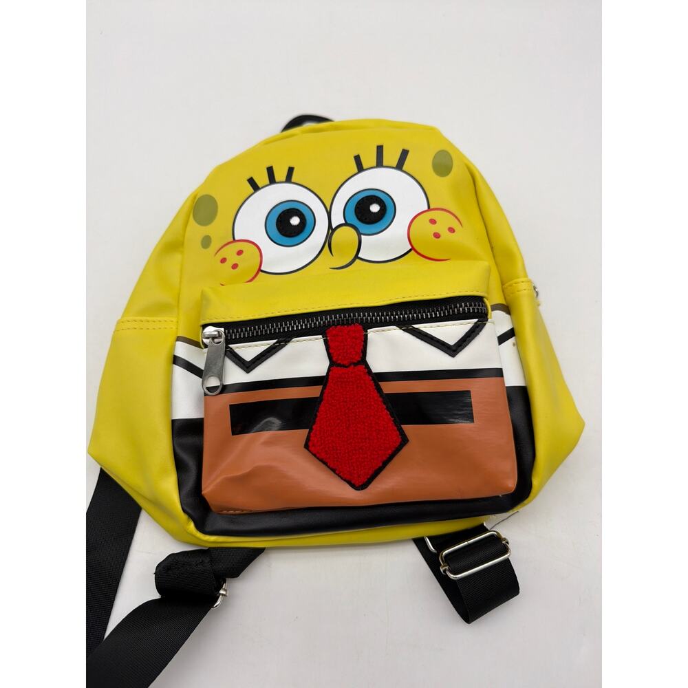Nickelodeon SpongeBob Zip up‎ Bag/Purse With Handle. Yellow Mini size